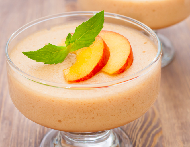 Mousse alle pesche