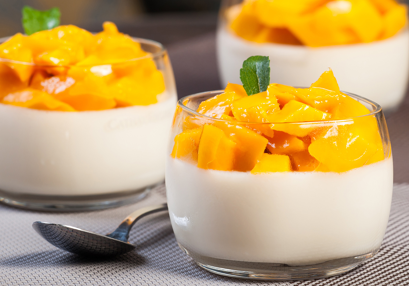 Mousse di mango e yogurt