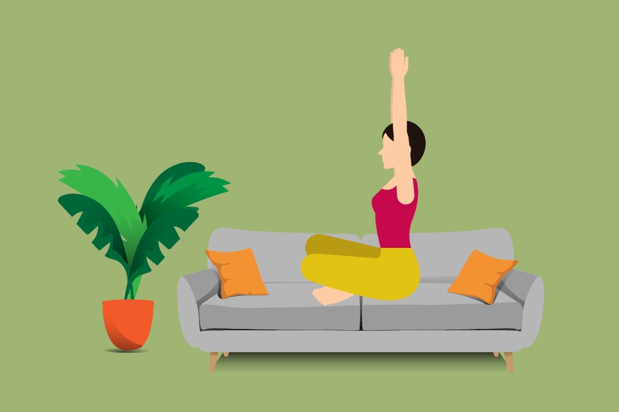 Yoga sul divano