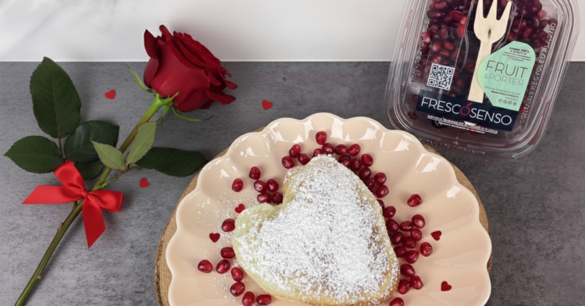 Tortino con cuore di melagrana