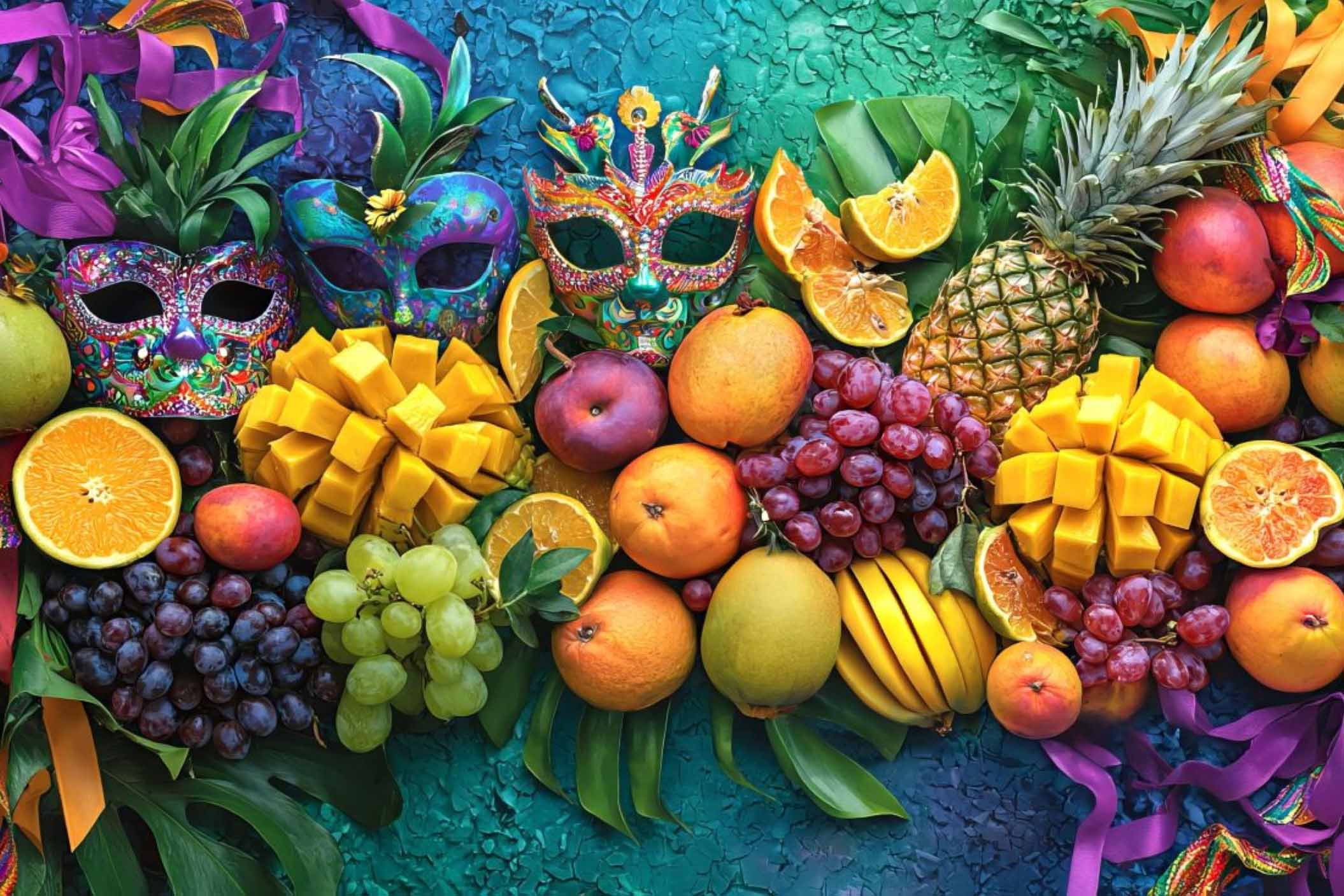 Un Carnevale di frutta e verdura